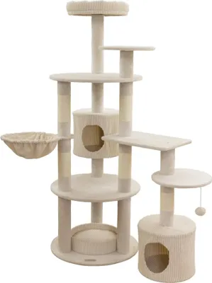 Produktbild von Kerbl 86224, Katzenkratzbaum, Freistehend, Beige, 1640 mm
