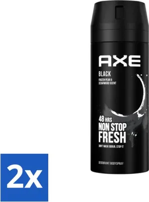 Produktbild von Axe Deodorant Bodyspray Schwarz 150 ml - Vorteilspack - 2 Stücke