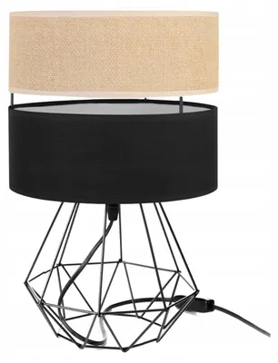 Produktbild von Skylighting Nachttischlampe Boho Juta mit Juté-Schirm