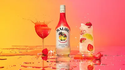Produktbild von Malibu Erdbeere Likör 21% Vol. 0.7L
