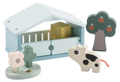 Zdjęcie produktu dla Zestaw drewnianych zabawek Done by Deer Tiny Farm Dotti