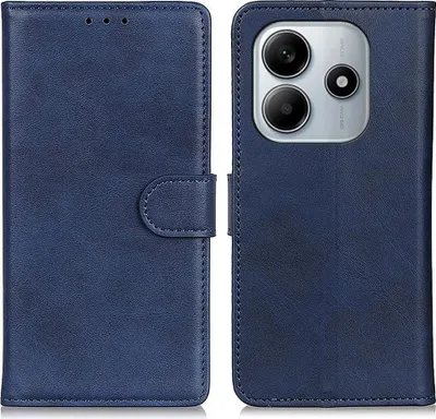 Produktbild von Xiaomi Redmi Note 14 4G Hülle - Coverup Luxus Klapphülle - Blau