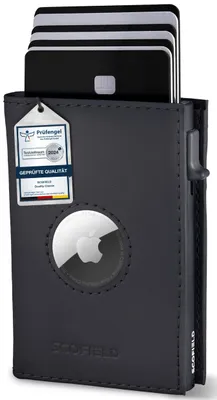 Produktbild von Solidchoice – AirTag-Geldbörse mit Münzfach – Schutz und Kartenhalter