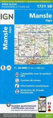 Obrázok produktu pre Mansle Aigre, mierka 1:25 000