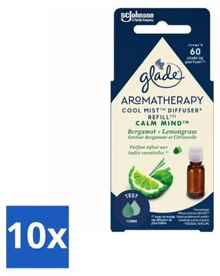 Zdjęcie produktu dla 10 sztuk, wkład do dyfuzora zapachowego Glade Aromatherapy, zapach "Spokój umysłu" - 17,4 ml - zestaw ekonomiczny
