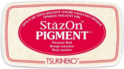Image de Tsukineko | Tampon encreur pigmenté StazOn rouge passion