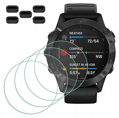 Zdjęcie produktu dla Ochraniacz ekranu szkło hartowane garmin fenix 6 pro smartwatch 4 szt.