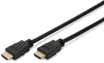 Image de Câble HDMI DIGITUS A->A Ethernet mâle/mâle 4K 3.0m noir or