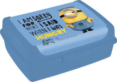 Immagine prodotto di Contenitore per il pranzo Keeeper Carla Midi "Minions Hungry" 1,0 L blu