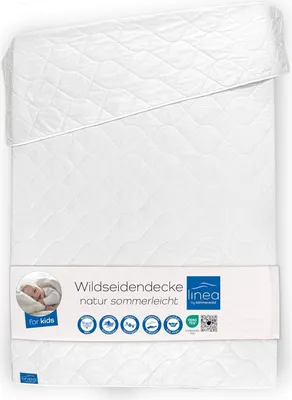 Produktbild von LINEA böhmerwald Kids Bettdecke, 100% Wildseide, Weiß, 100 x 135 cm