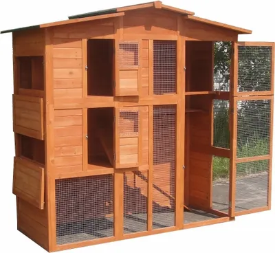 Immagine prodotto di Melko pollaio XL gabbia per conigli in legno voliera ruspante piccolo animale coop