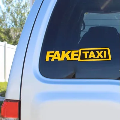 Obrázek produktu pro CHPN – Samolepky imitující taxík – Taxikářské samolepky – Taxi – Samolepky na auto, imitující taxík – 1 kus – Vtipná samolepka na auto – 20 cm