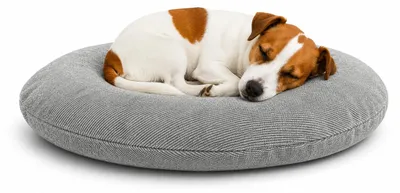 Produktbild von Flamingo Hundebett - Katzenbett - Baleno Oval Grau - 60 x 50 x 8 cm - Abnehmbare