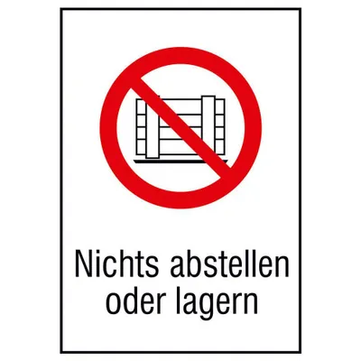 Zdjęcie produktu dla SafetyMarking® Verbotsschild - Nichts abstellen oder lagern