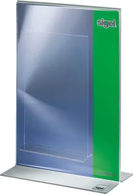 Produktbild von Tischaufsteller A5 gerade glasklar VE=10x1 Stück