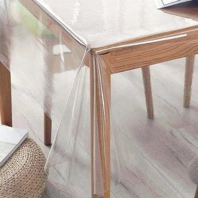 Zdjęcie produktu dla Przezroczysta folia na stół 213 x 137 cm – wodoodporna – zmywalna – odporna na tłuszcz – do jadalni.