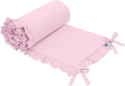 Produktbild von Universelle Babybett-Stoßstange, Kinderbettschutz, optimaler Schutz und Komfort – Rosa