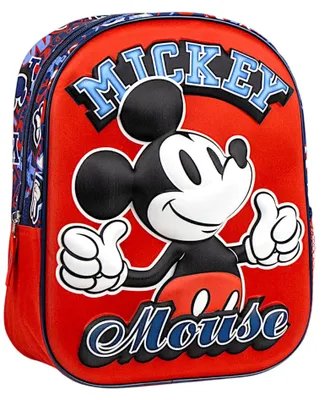 Produktbild von Rucksack 3D Mickey Mouse - Disney Kindergartenrucksack 31x25x10 cm