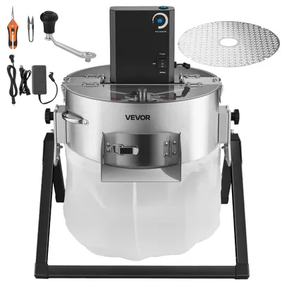 Elektrischer Bud-Trimmer 370 mm, 2-in-1, Edelstahl, Auffangbeutel