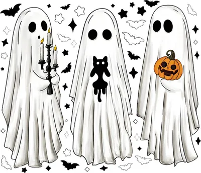 Produktbild von 6 Bögen Halloween-Fensteraufkleber mit großen Geistern, gruseliger Fledermaus, schwarzer Katze, Kürbis-Aufkleber, doppelseitige PVC-Aufkleber für Zuhause, Party, Geschäft, Glasdekoration