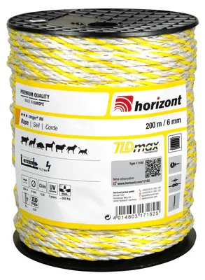 Produktbild von horizont RANGER Seil|Elektroseil, Weidezaunseil | Spulenlänge: 200 m
