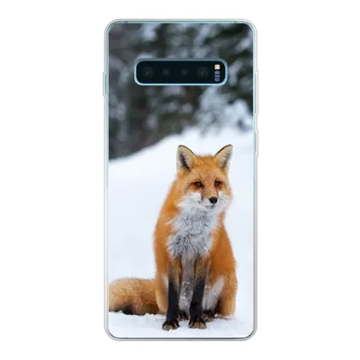 Produktbild von MuchoWow® Handyhülle Schutzhülle Hülle für Samsung Galaxy S10 Lite Fuchs - Schnee - Wald Silikon Softcase Handy Hülle - Schutz
