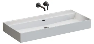 Produktbild von Aqua Bagno Loft Air Keramik Waschbecken 100cm Möbel-Waschtisch ohne Hahnloch