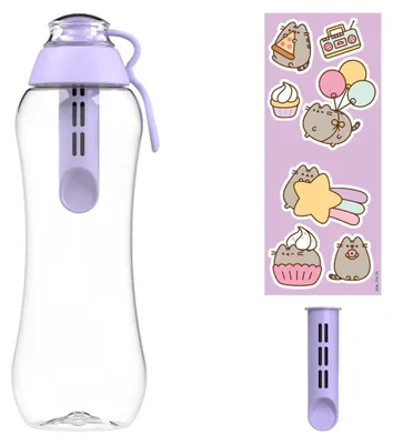 Zdjęcie produktu dla Butelka Filtrująca Dafi x PUSHEEN SOFT 0,5 2x Filtr Lavender naklejki
