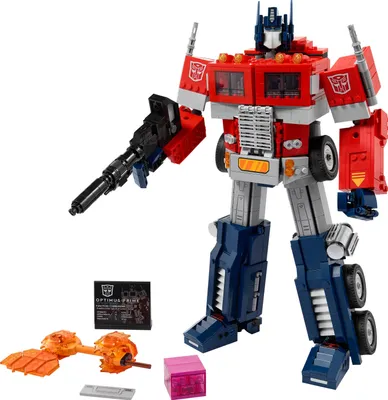 Produktbild von LEGO 10302 Icons Optimus Prime Set, 2in1 Roboter-Figur und LKW-Modell, Transformers-Spielzeug-Modellbausatz für Erwachsene, Geschenk zum Geburtstag oder Weihnachten für Männer, Frauen, Sie und Ihn