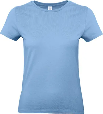 Produktbild von B&C TW04T | Damen T-Shirt / 100 E190 - Farbe: Sky Blue - Größe: M