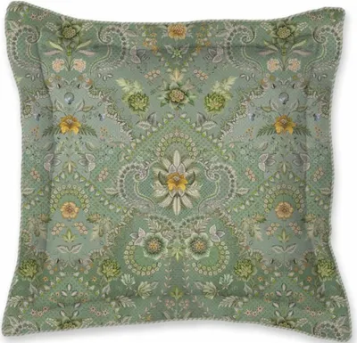 PIP Studio Dekokissen Saluti Piccoli SqCus Green 45 x 45 cm Vorderseite