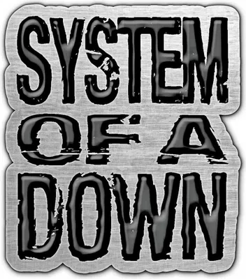 Image de System Of A Down - Logo - Badge - Métal, émail RO10035 (Taille unique) (Gris/Noir)