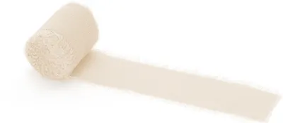 Image de Ruban mousseline 4cm x 5m beige 3pcs