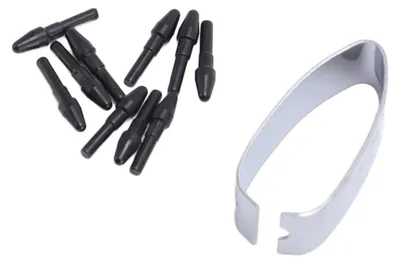 Image de Lot de 10 pointes de stylet noires, sensibilité à la pression de 4096 niveaux, sensation de stylo à bille, avec pince, pour CP1