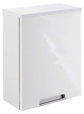 Hängeschrank 46,5x33x16,5 cm weiß glänzend 1 Tür Softclose