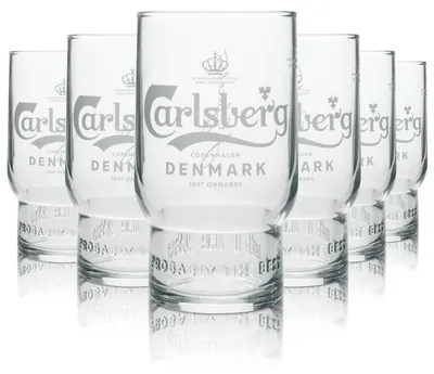 Produktbild von 6x Carlsberg Bier Glas Tumbler Better 250ml
