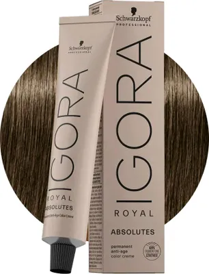 Produktbild von Schwarzkopf Igora Royal Absolutes, Braun, 7-10, Frauen, 60 ml, Alle Haare, Farbspeichernd, Nährend, Glanz