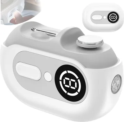 Produktbild von Elektrischer Nagelknipser, automatischer 4-in-1-Nagelschneider und polierer mit LED-Licht,mit Geschwindigkeitsstufen für Babys,Erwachsene und Senioren