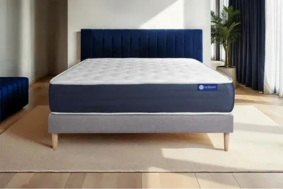 Productafbeelding van Actiflex slaapmatras 80x190 cm + bedframe met lattenbodem - Dikte: 22 cm - Pocketvering en traagschuim - H3