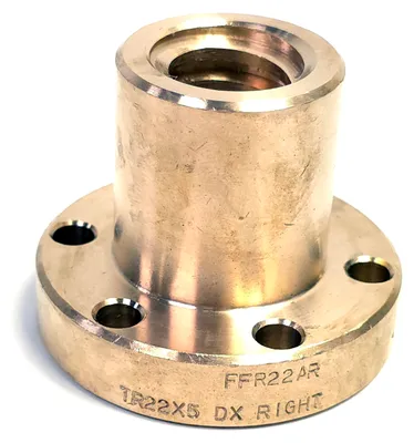 Image de Écrou trapézoïdal Tr22X5, sens droit, de couleur bronze, marque Ffr – Ozd