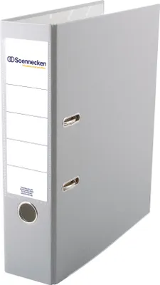 Produktbild von Ordner 3338 DIN A4 80mm PP grau Packung mit 20 Stück