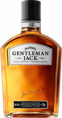 A bottle of Jack Daniel's Gentleman Jack Rare Tennessee Whiskey.