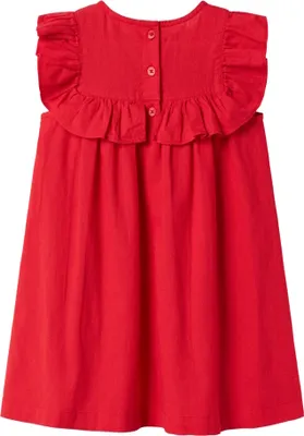 Image de Robe d'enfant à col rose et manches courtes |
