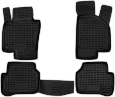 Image de ELEMENT Tapis de sol 3D en caoutchouc compatibles avec Volkswagen Passat B6 09/à partir de 2005 | 4 pièces