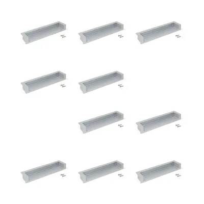 Produktbild von Emuca Lot von 10 Möbelgriffe Sedavi, L137mm, 128mm Achsenabstand, Zamak,