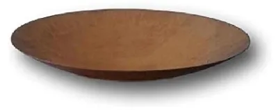 Produktbild von Rostbraune runde Metallschale 40 cm Durchmesser, 10 cm Höhe für Pflanzen und Feuer