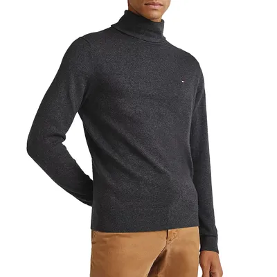 Zdjęcie produktu dla Tommy Hilfiger Pima Bawełna Cashmere Turtleneck Jumper męski