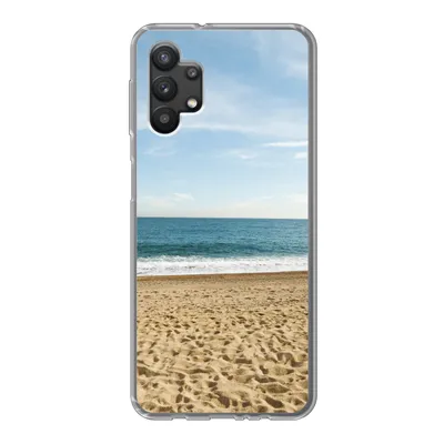 Produktbild von MuchoWow® Handyhülle Schutzhülle Hülle für Samsung Galaxy A32 5G Strand - Sand - Meer Silikon Softcase Handy Hülle - Softcase