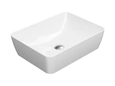 Produktbild von Sapho GSI Sand – Waschtischplatte, 500x380 mm, mit Extraglasur, weiß, Artikelnummer: 903711