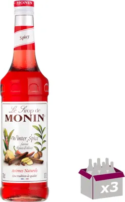 Produktbild von Lot de 3 Sirop Monin - Épices d'hiver - 70cL